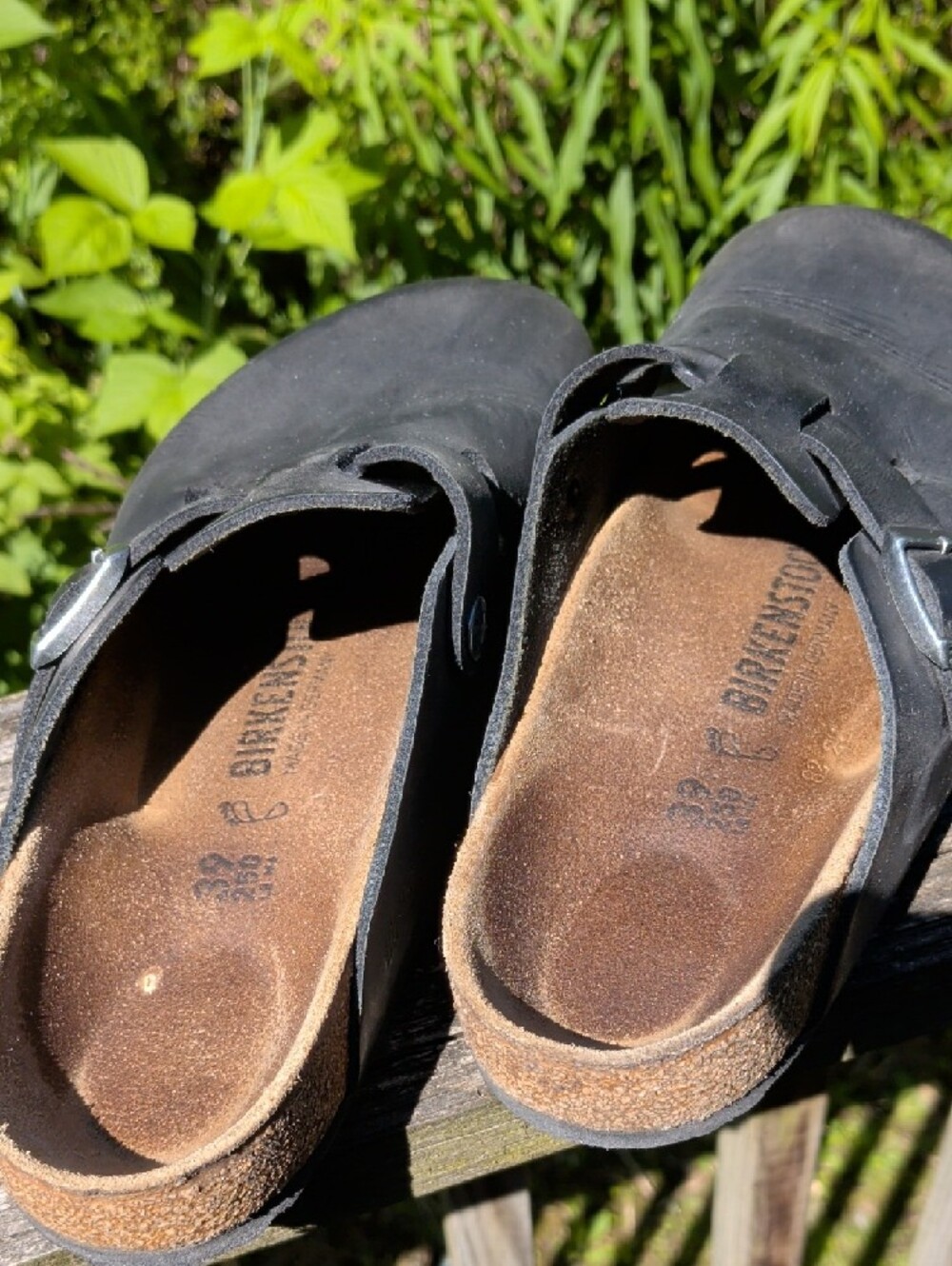 Birkenstock Black Leather Buckled Clog - Picture 10 of 10